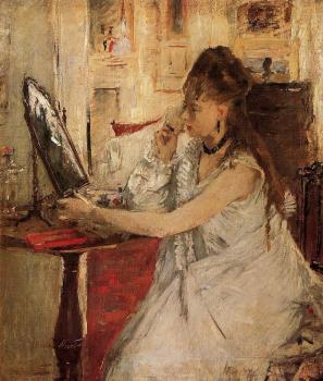 Berthe Morisot : Young Woman Powdering Her Face